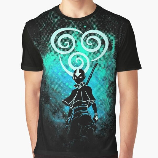 The Last Airbender inspired graphic t-shirt with an air element design