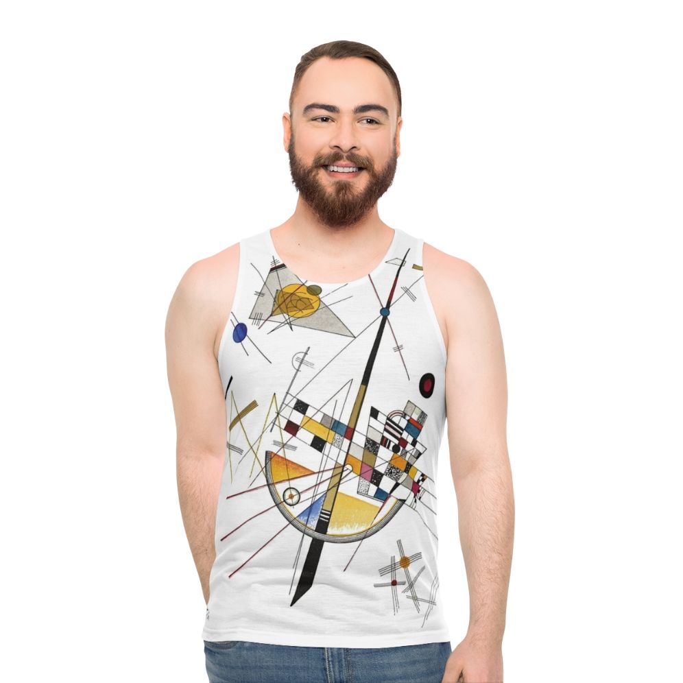 Wassily Kandinsky inspired abstract art unisex tank top - men