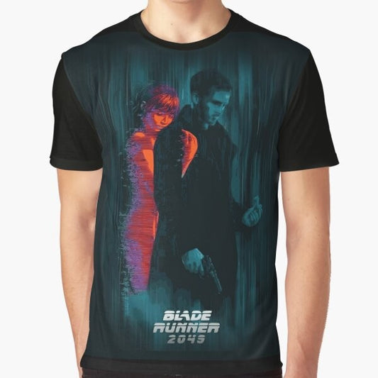 Blade Runner 2049 themed t-shirt featuring the characters Joi and Joe