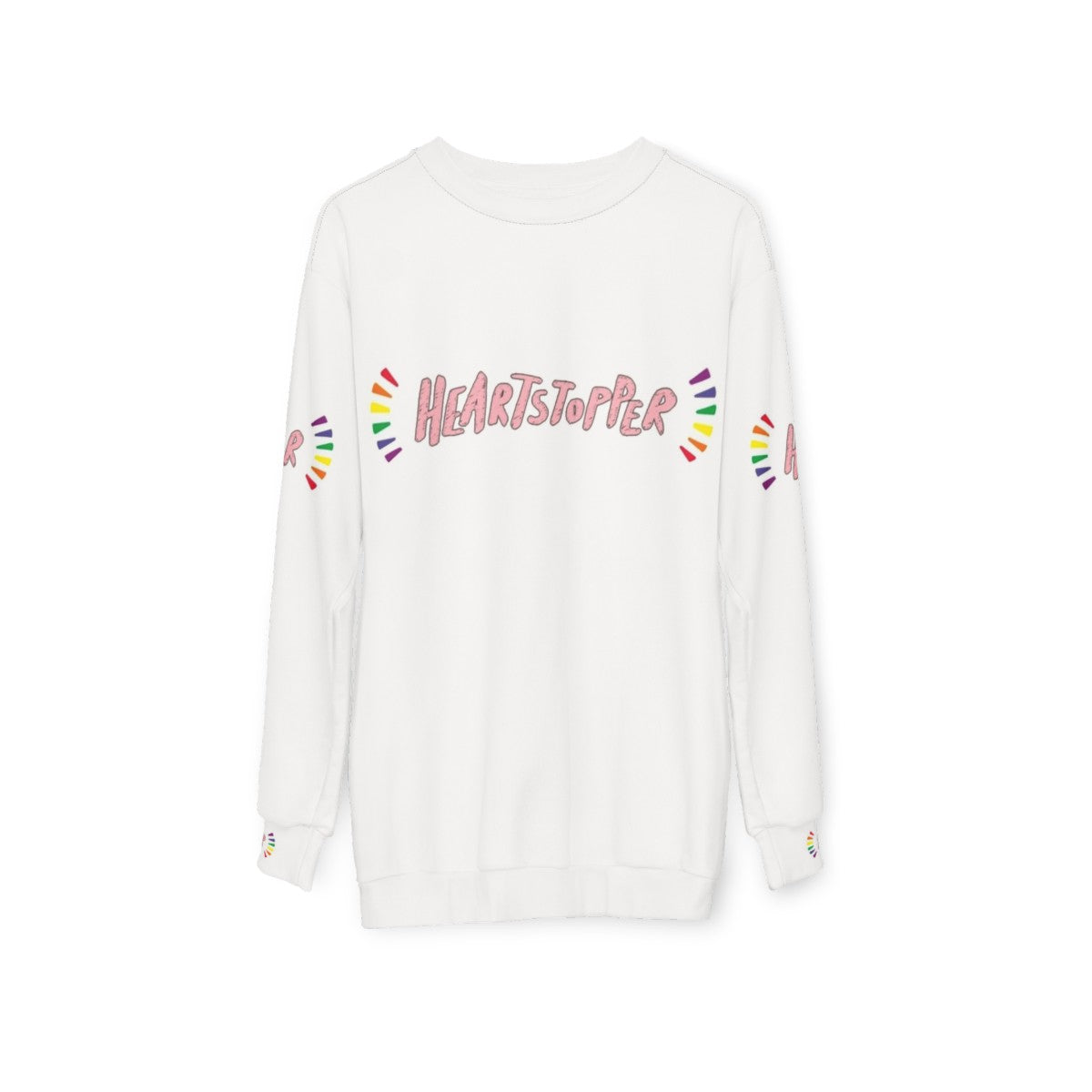 Heartstopper Sweatshirt 2 featuring the Heartstopper characters - hanging