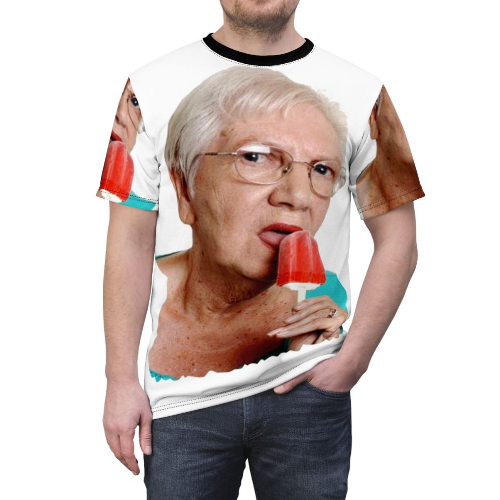 Grandma Granny Ice Cream Funny Graphic T-Shirt - men front