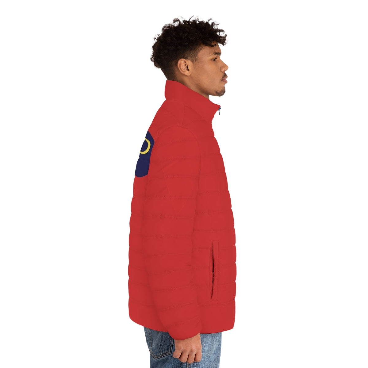 "Drake & Josh" inspired puffer jacket with a nostalgic 90s Nickelodeon TV show design - men side right