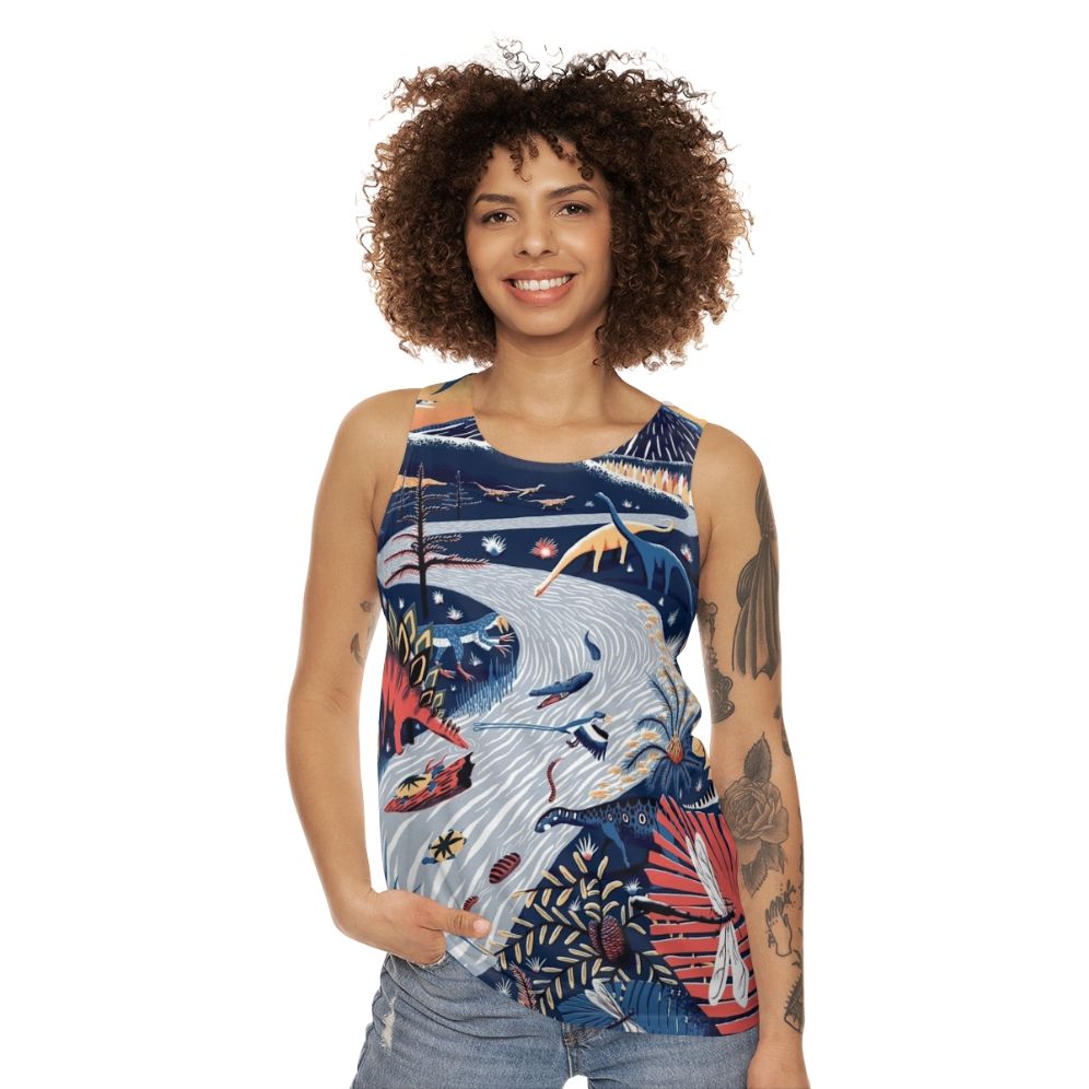 Unisex Jurassic Era Dinosaur Tank Top - women