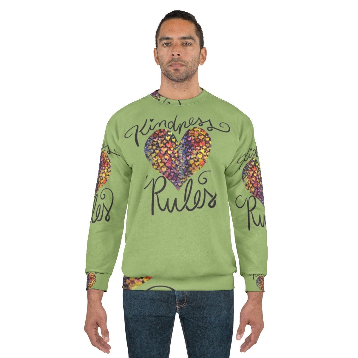 Kindness Rules Inspirational Sweatshirt - men