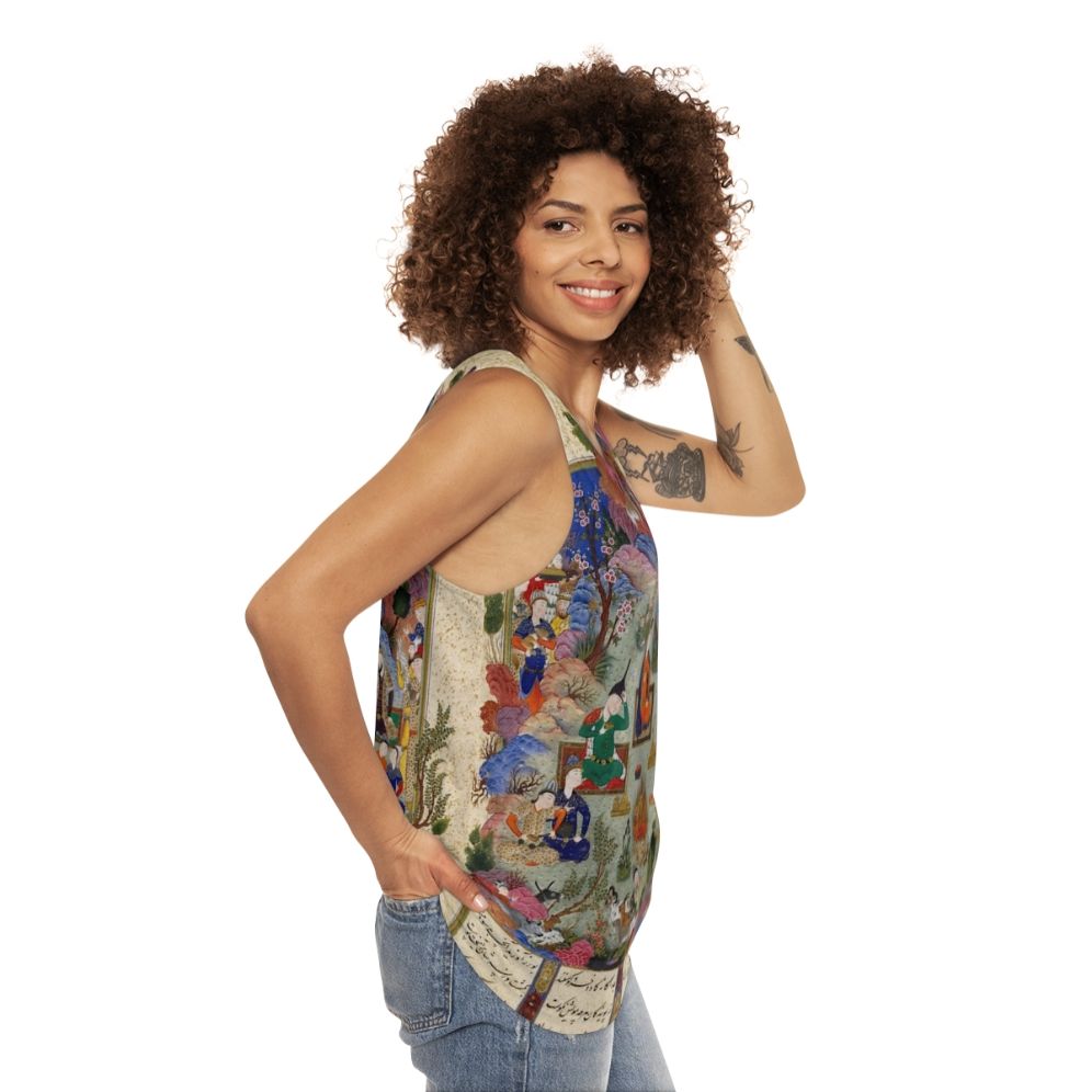 Unisex Shahnameh Persian Poet Tank Top - women side