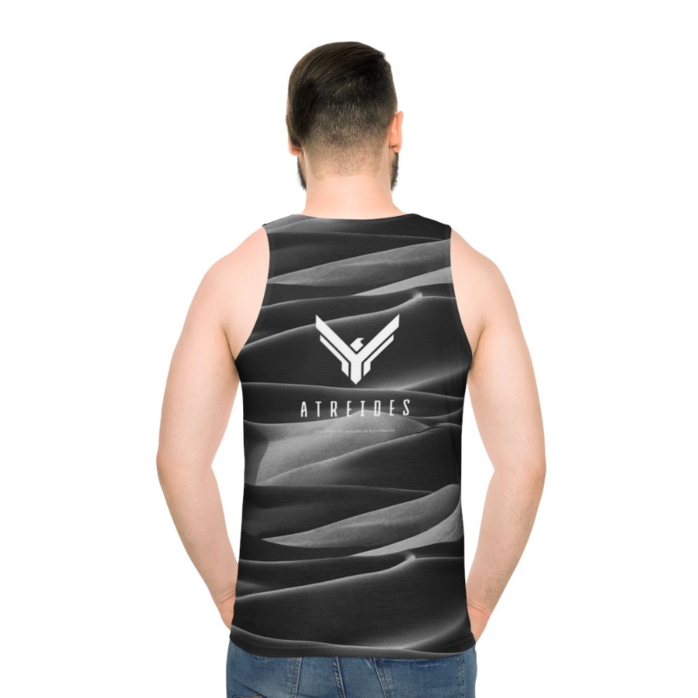 Dune Atreides Faction Unisex Tank Top - men back