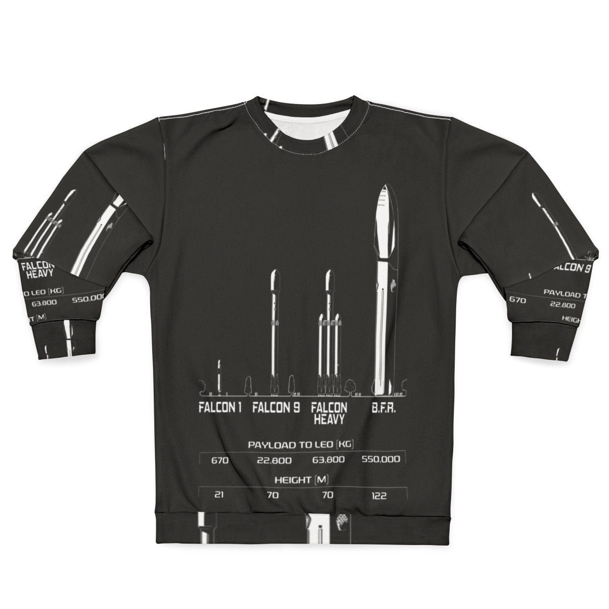 SpaceX BFR Elon Musk Big F*ing Rocket Graphic Sweatshirt