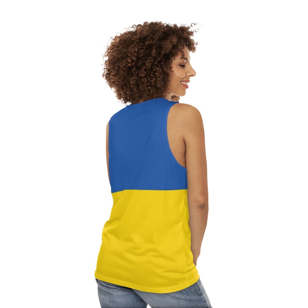 Ukraine flag tank top - women back