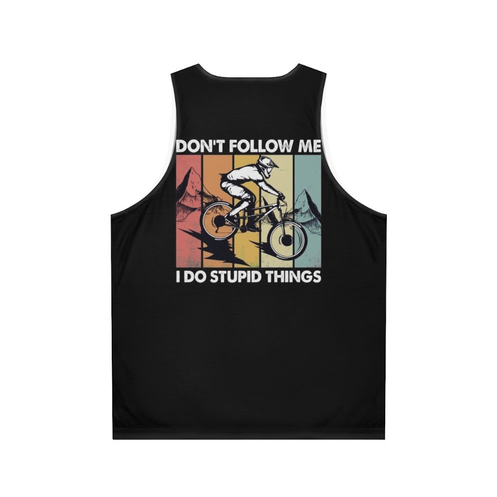 Downhill mountain biking unisex tank top - Back