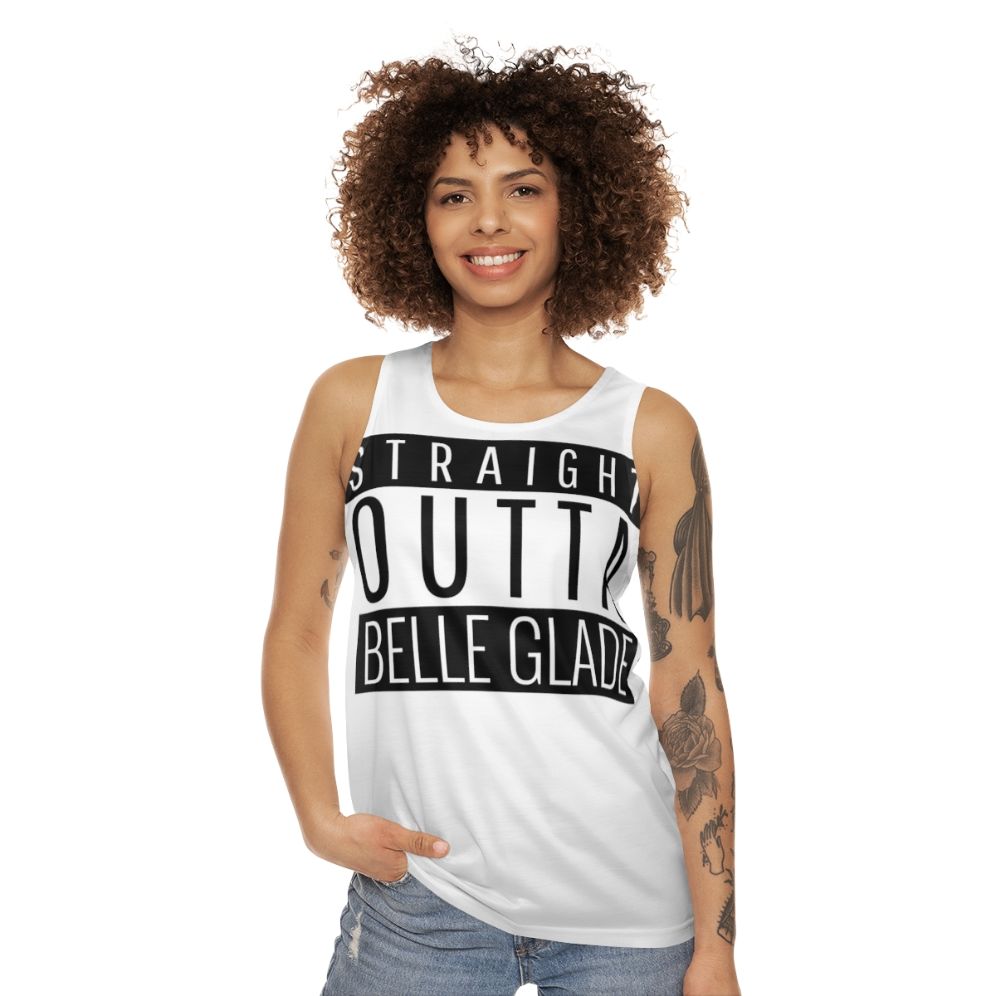 Straight Outta Belle Glade Florida Unisex Tank Top - women