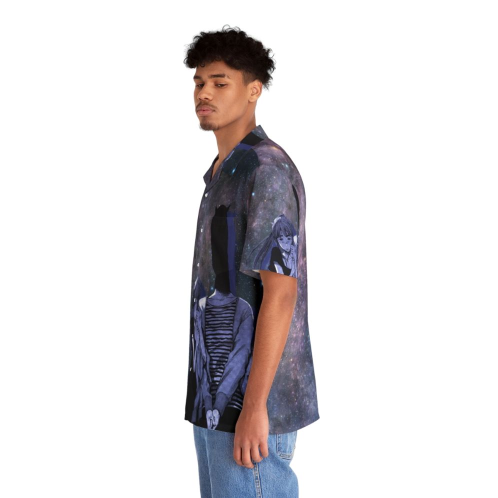 Starry Sky Hawaiian Shirt with Galaxy Pattern - People Left