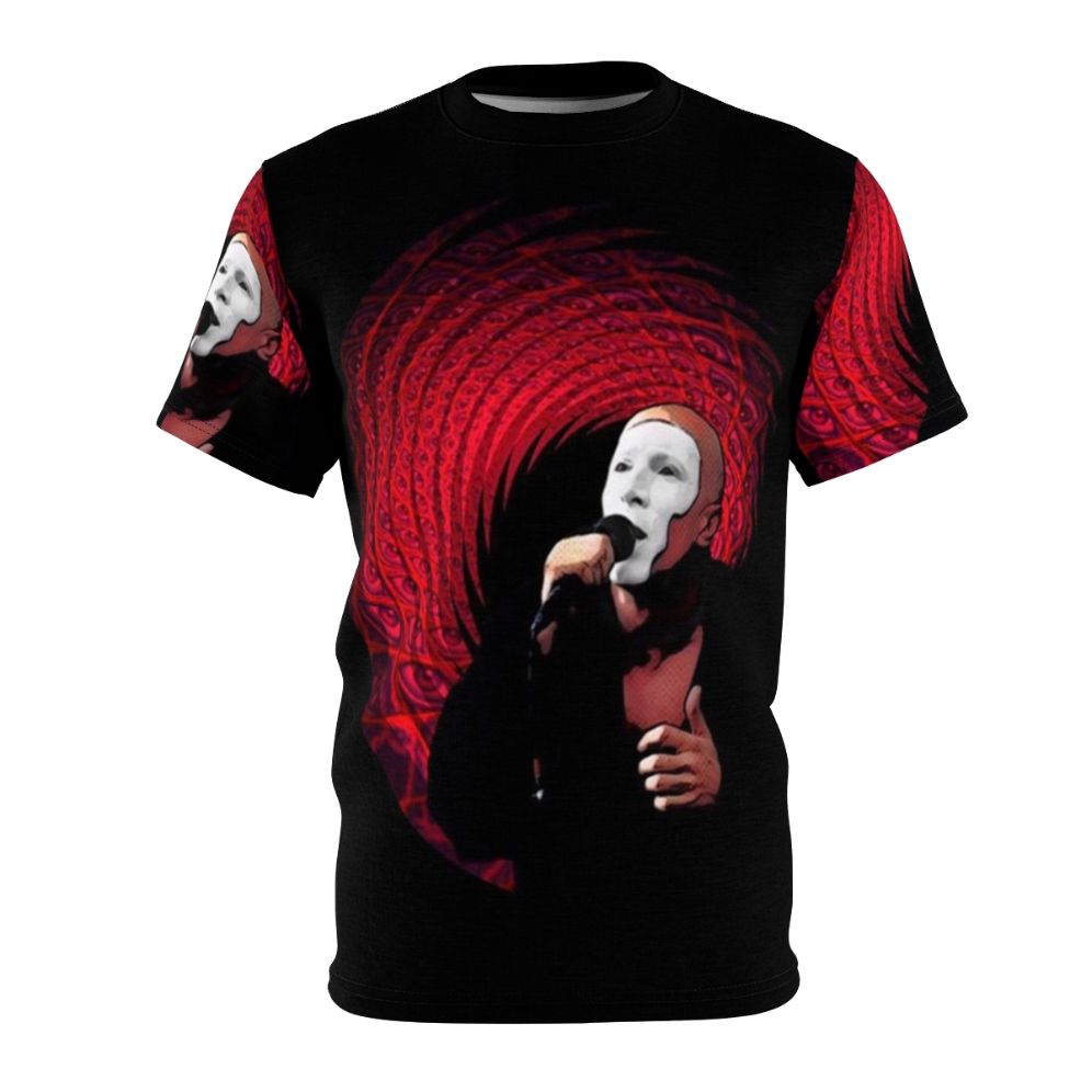 Jambi inspired metal band graphic t-shirt featuring a digital art design