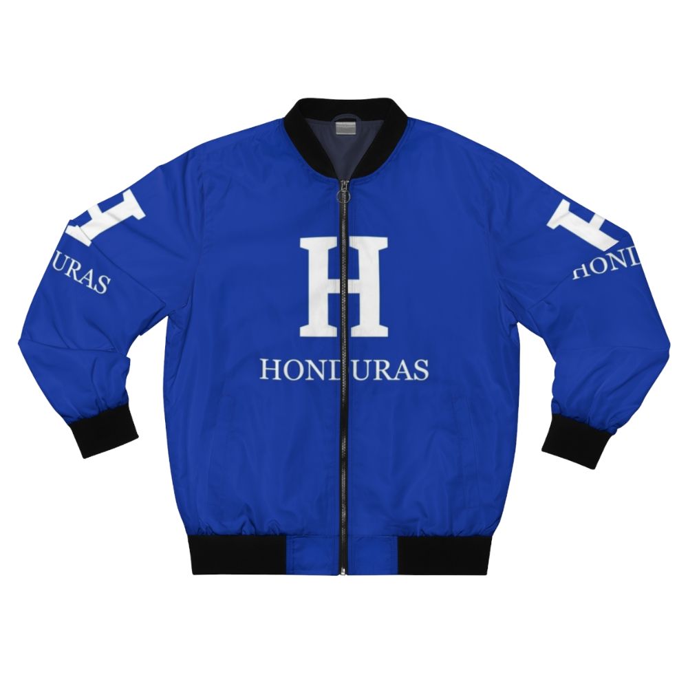 Honduras Bomber Jacket with Honduran National Team Logo and Colors