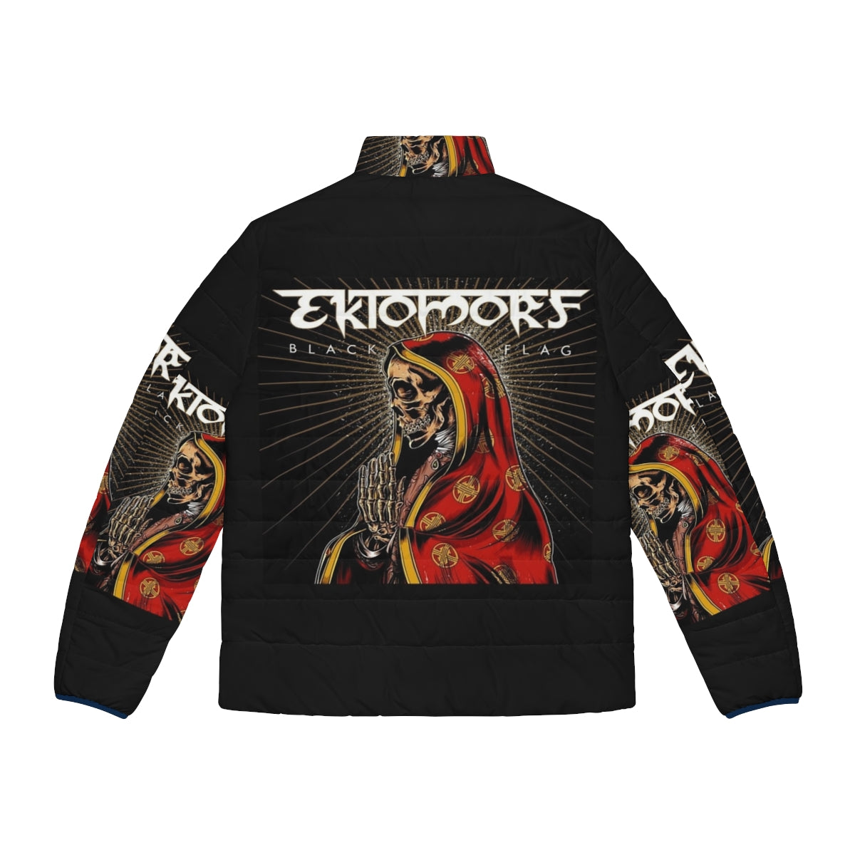 Ektomorf band puffer jacket featuring the band's logo - Back