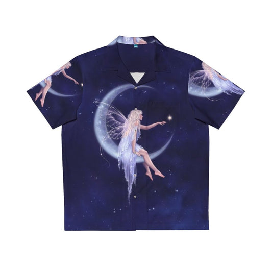 Celestial night sky fairy Hawaiian shirt