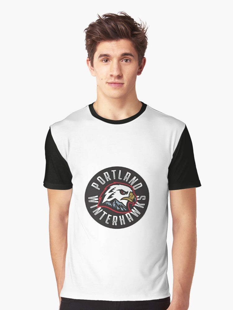 Portland Winterhawks hockey team logo graphic t-shirt - Men