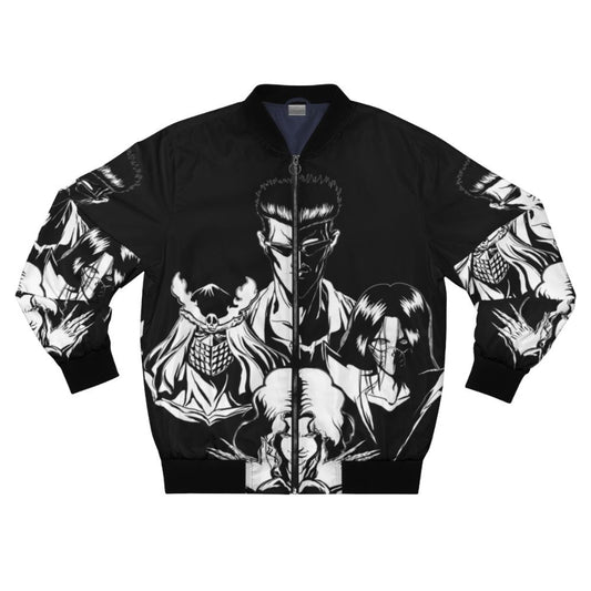 A bomber jacket featuring the Toguro brothers from the anime series Yu Yu Hakusho.