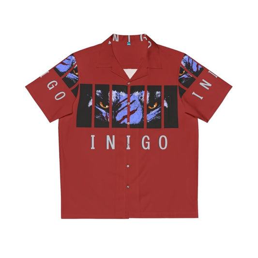 Inigo Caged Hawaiian Shirt with Khajiit Design