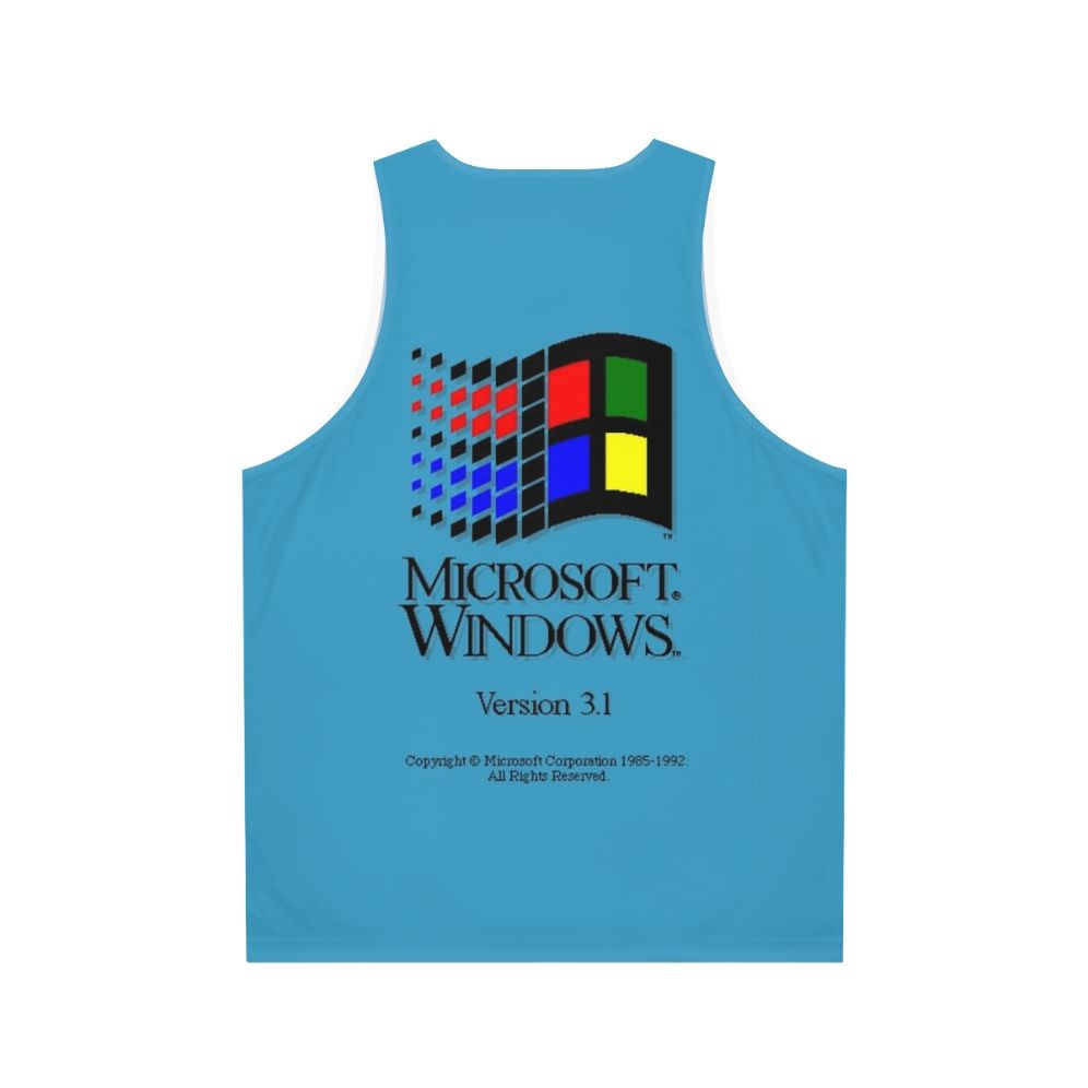 Windows 3.1 Unisex Tank Top - Back