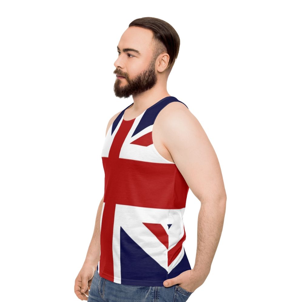 Union Jack Flag of the UK Unisex Tank Top - men side