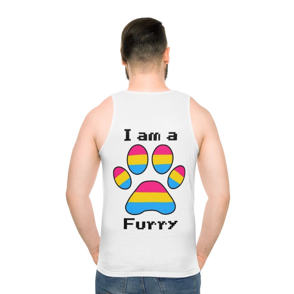 Retro Furry Pan Am Unisex Tank Top - men back