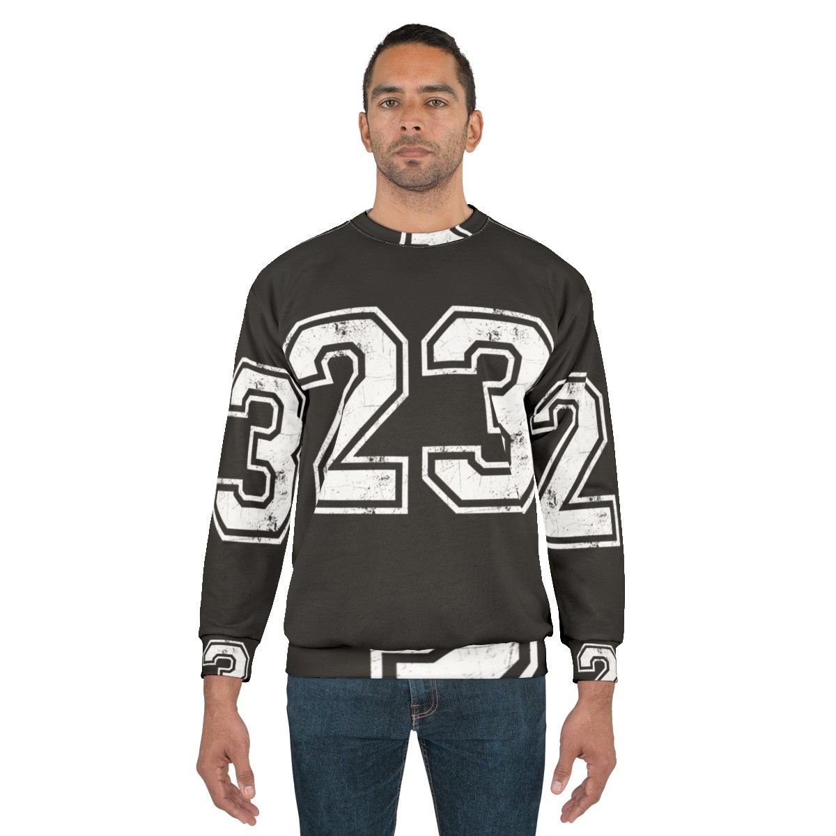 Basketball Jersey Sweatshirt with Number 23 - men