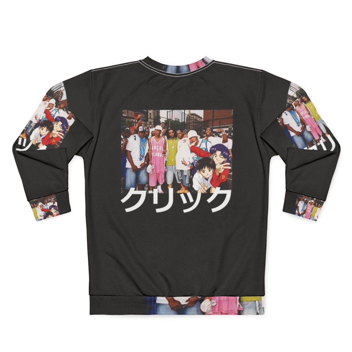 Dipset x Evangelion x Clique Graphic Sweatshirt - Back