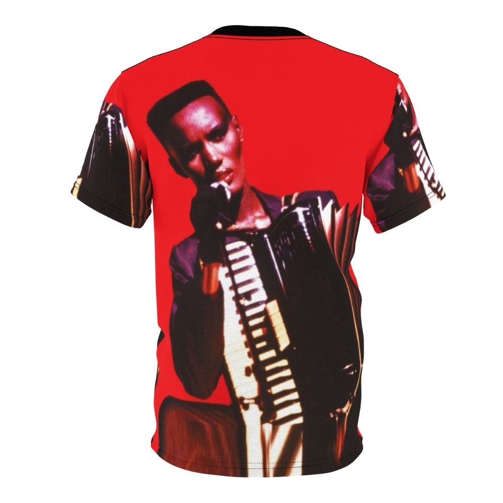 Retro 80s Grace Jones Inspired AOP T-shirt - Back