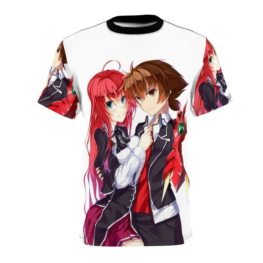 Anime-inspired AOP t-shirt featuring characters from the popular series High School DxD