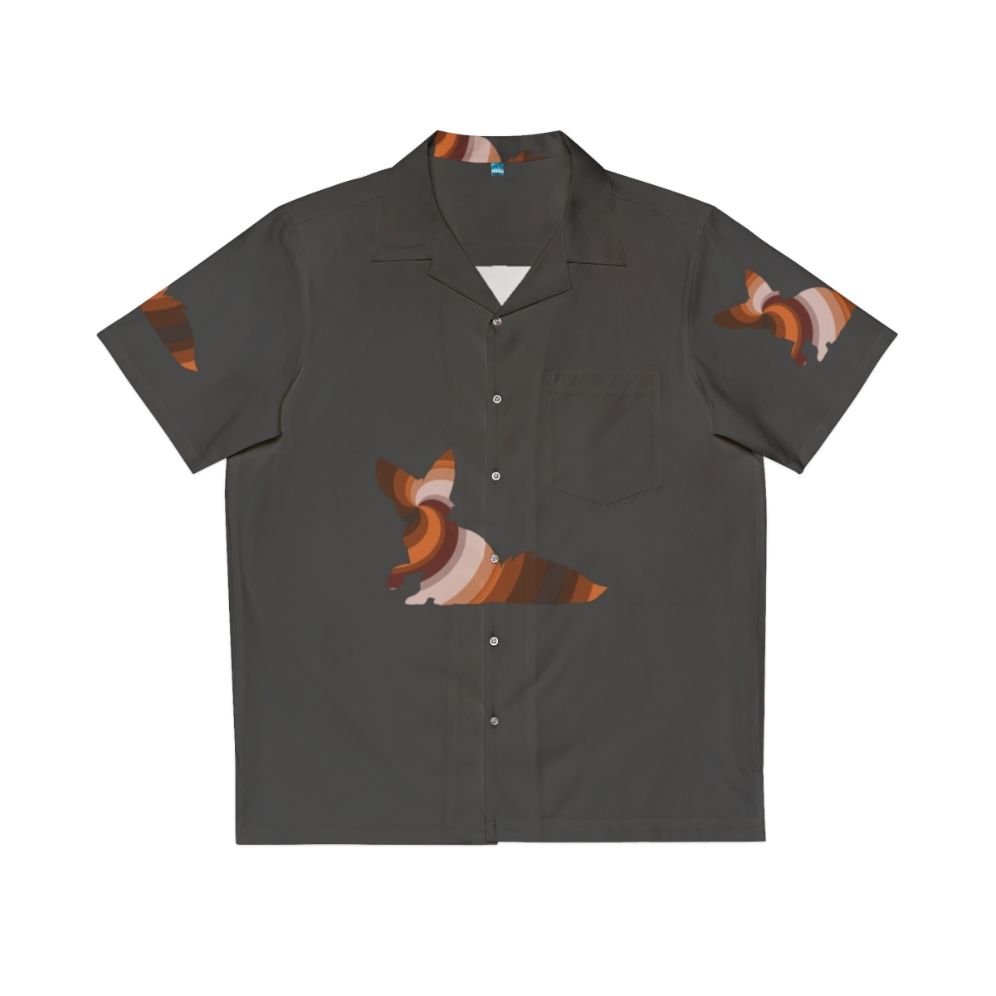 fox hawaiian shirt with vibrant forest animal print design