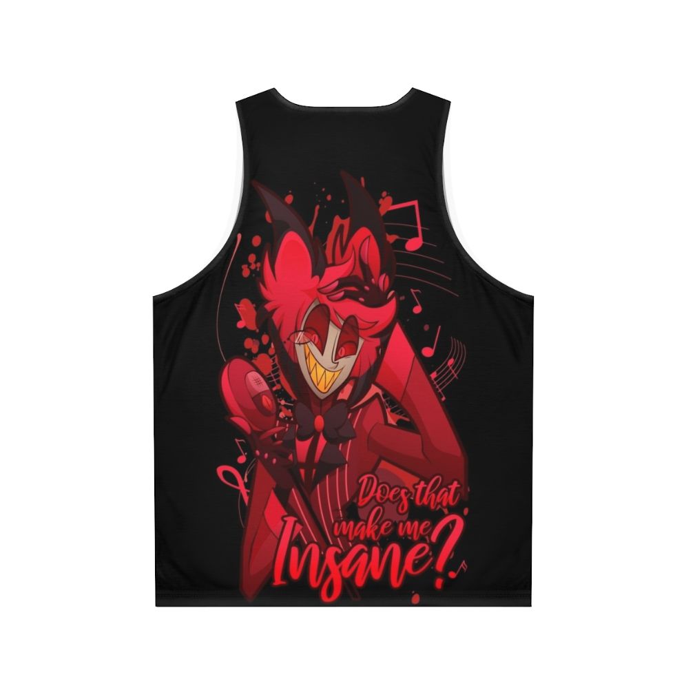 Unisex Hazbin Hotel Alastor the Radio Demon Tank Top - Back