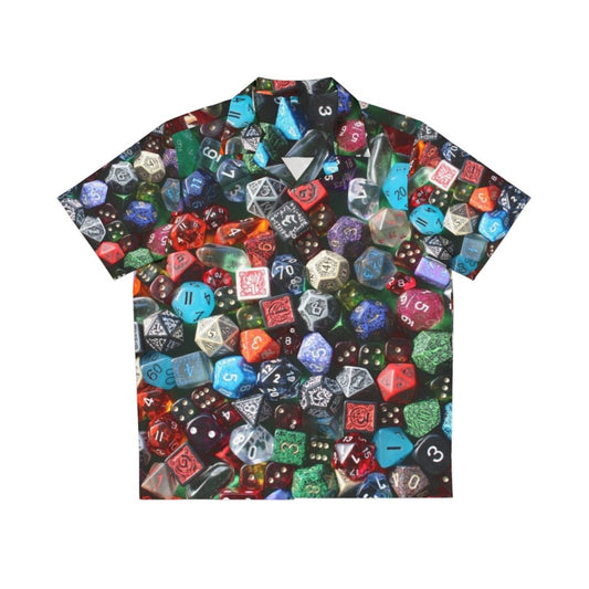 Dice Hawaiian Shirt for Tabletop Gaming Enthusiasts