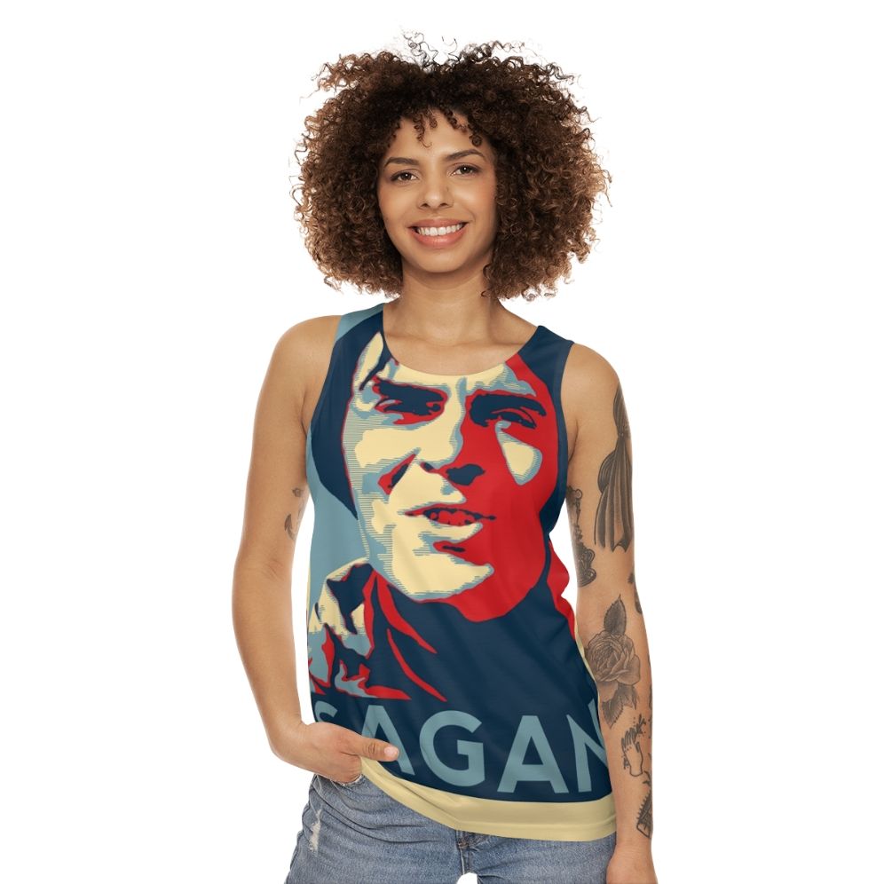 Carl Sagan Unisex Space Exploration Tank Top - women