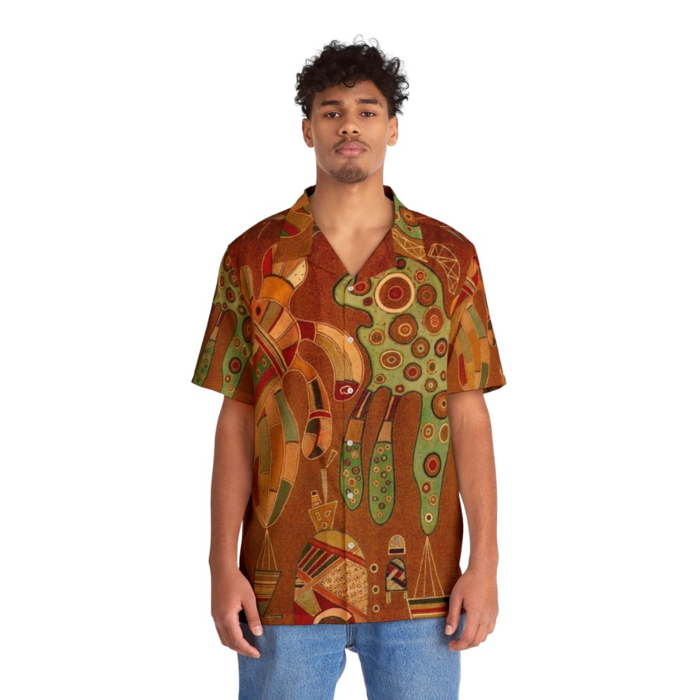 Wassily Kandinsky inspired abstract art hawaiian shirt - People Front