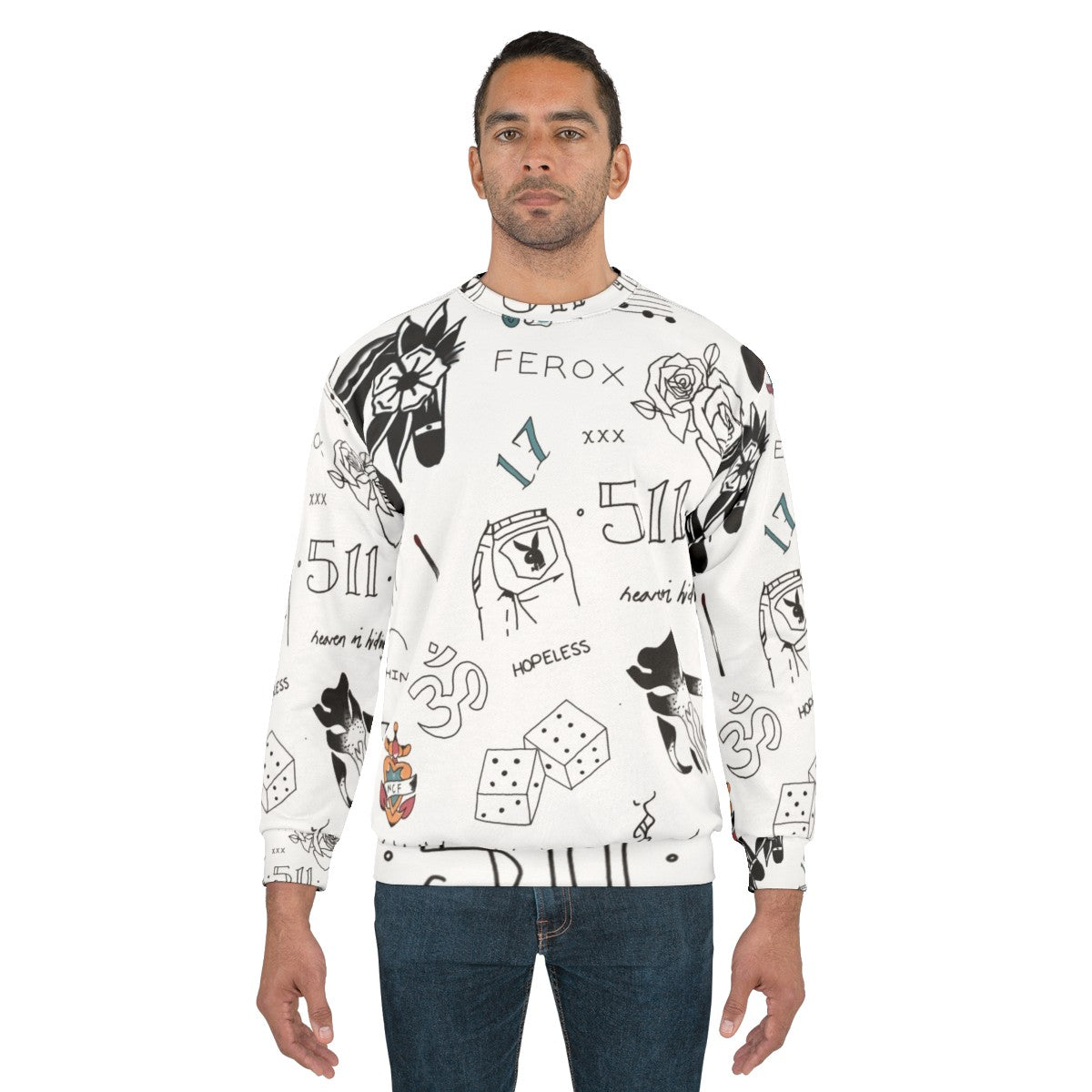 Halsey Tattoo Design Sweatshirt - men