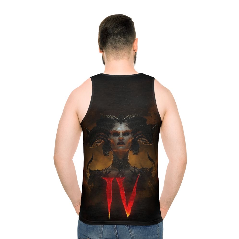 Diablo 4 Lilith Unisex Tank Top - men back