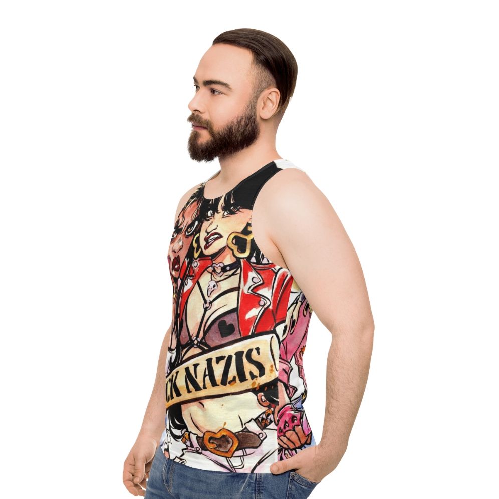 Magical Girls Unisex Tank Top - Anime Manga Superhero Design - men side