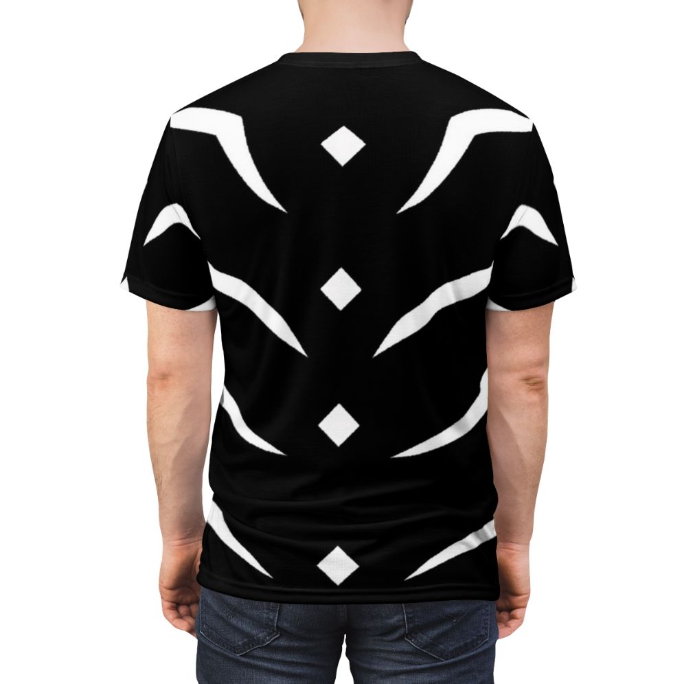 Stylish anime-inspired Accelerator t-shirt featuring a playful, kawaii design - men back