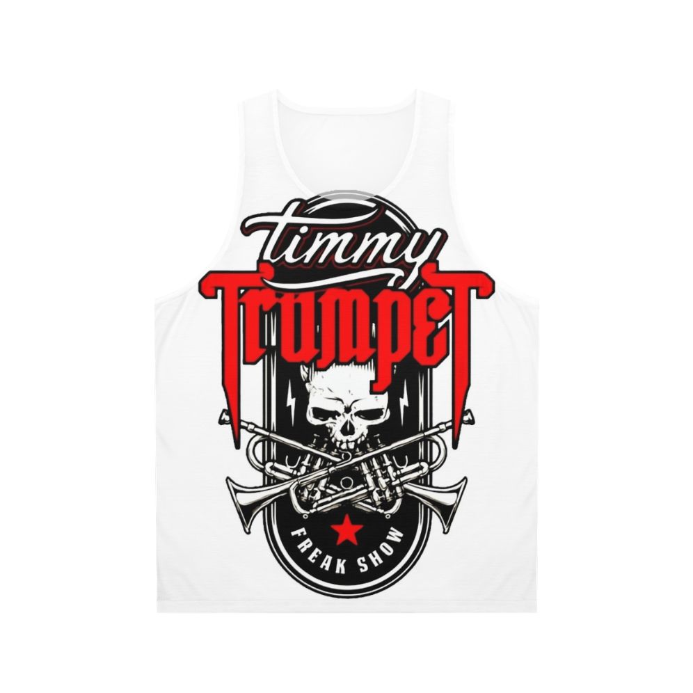 Unisex grunge skull tank top