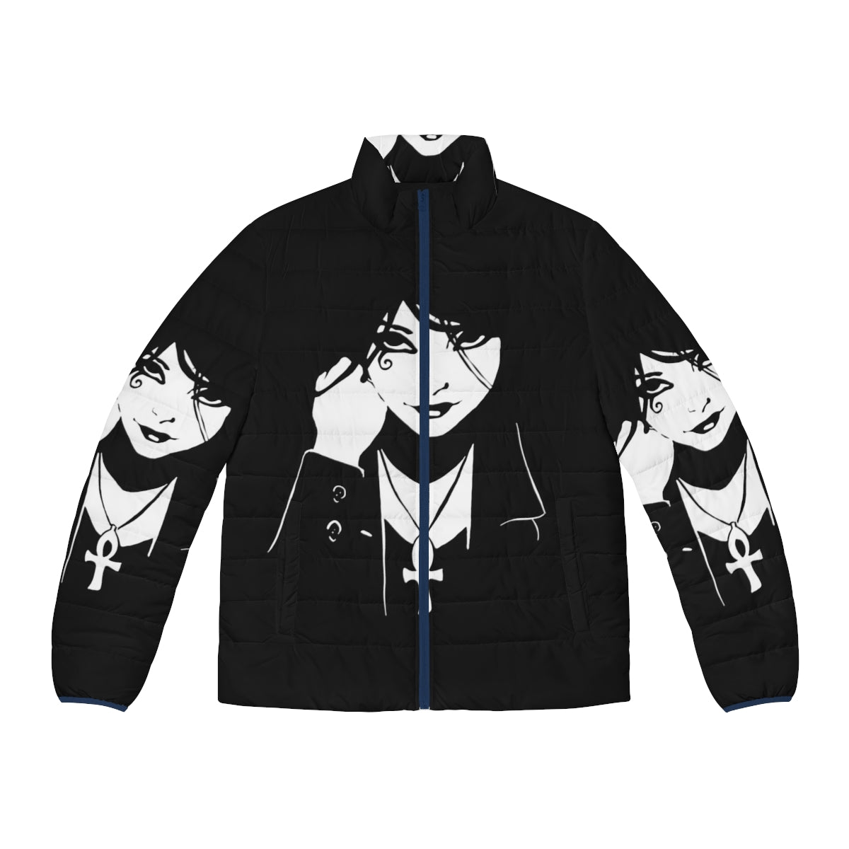 Vertigo Comics Death Sandman DC Puffer Jacket featuring the iconic character from the Sandman graphic novel series