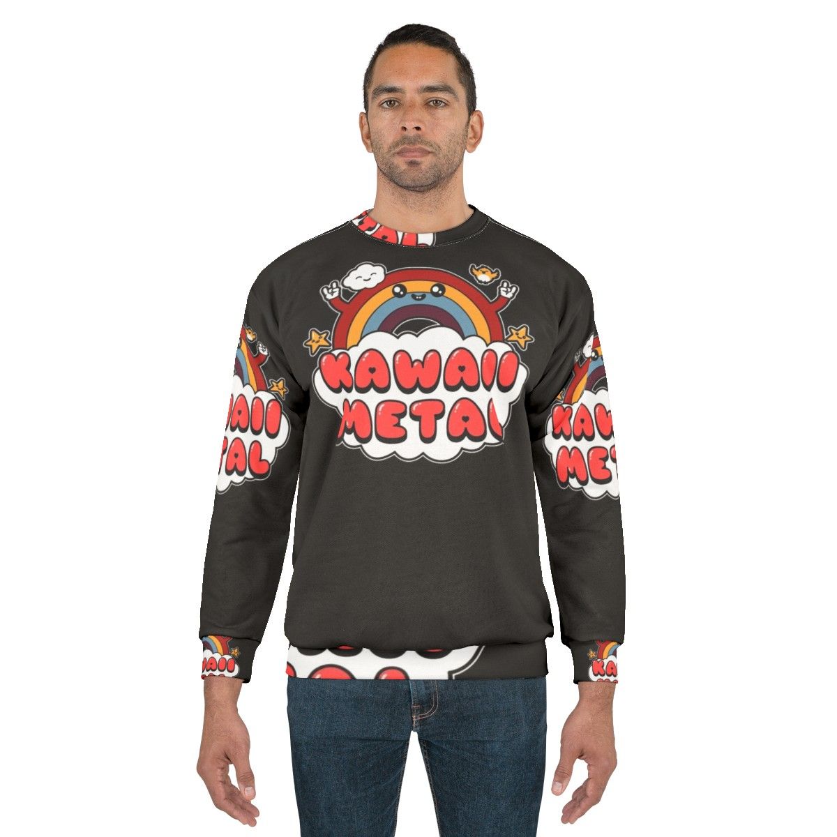 Kawaii Metal Sweatshirt with Cute Graphics - men