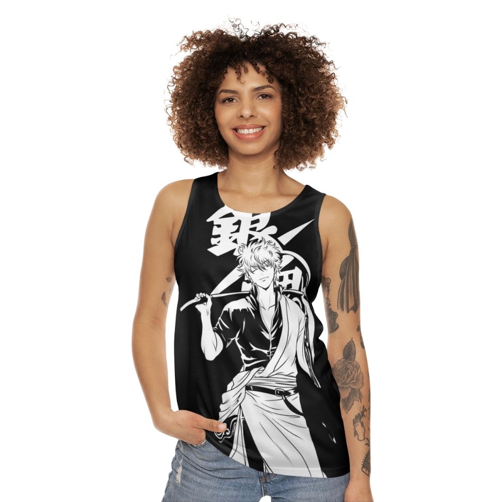 Gintoki Unisex Anime Tank Top - women