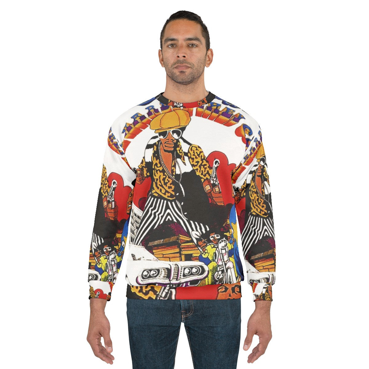 Skinhead sweatshirt inspired by the classic Jamaican music film "The Harder They Come" - men