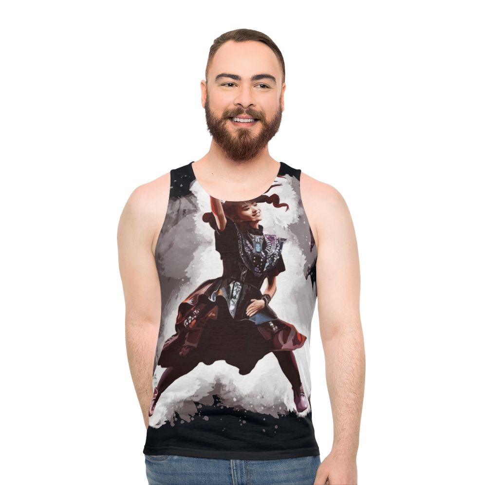 Kawaii unisex tank top with anime and j-pop inspired design - men