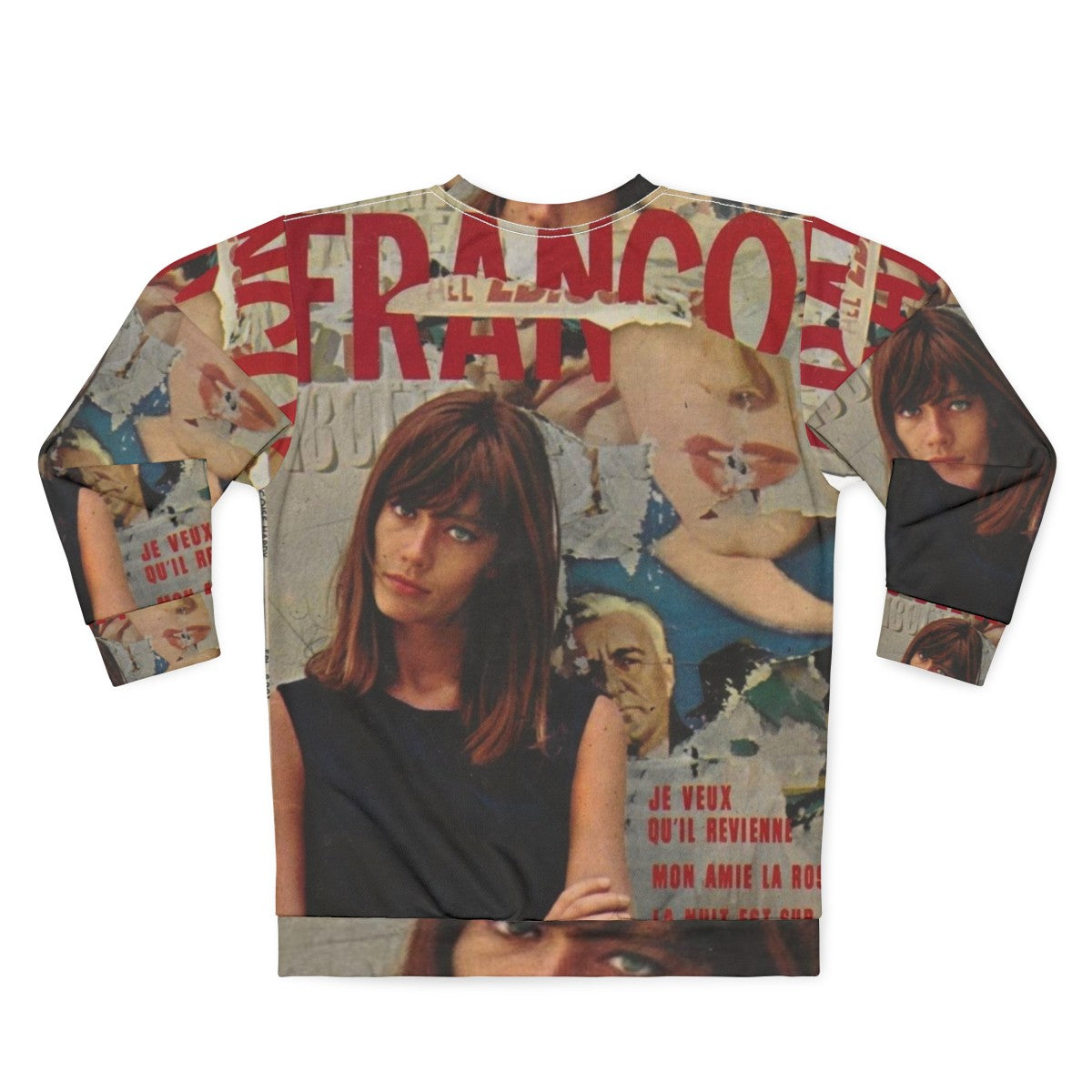 Retro Françoise Hardy Inspired Sweatshirt - Back