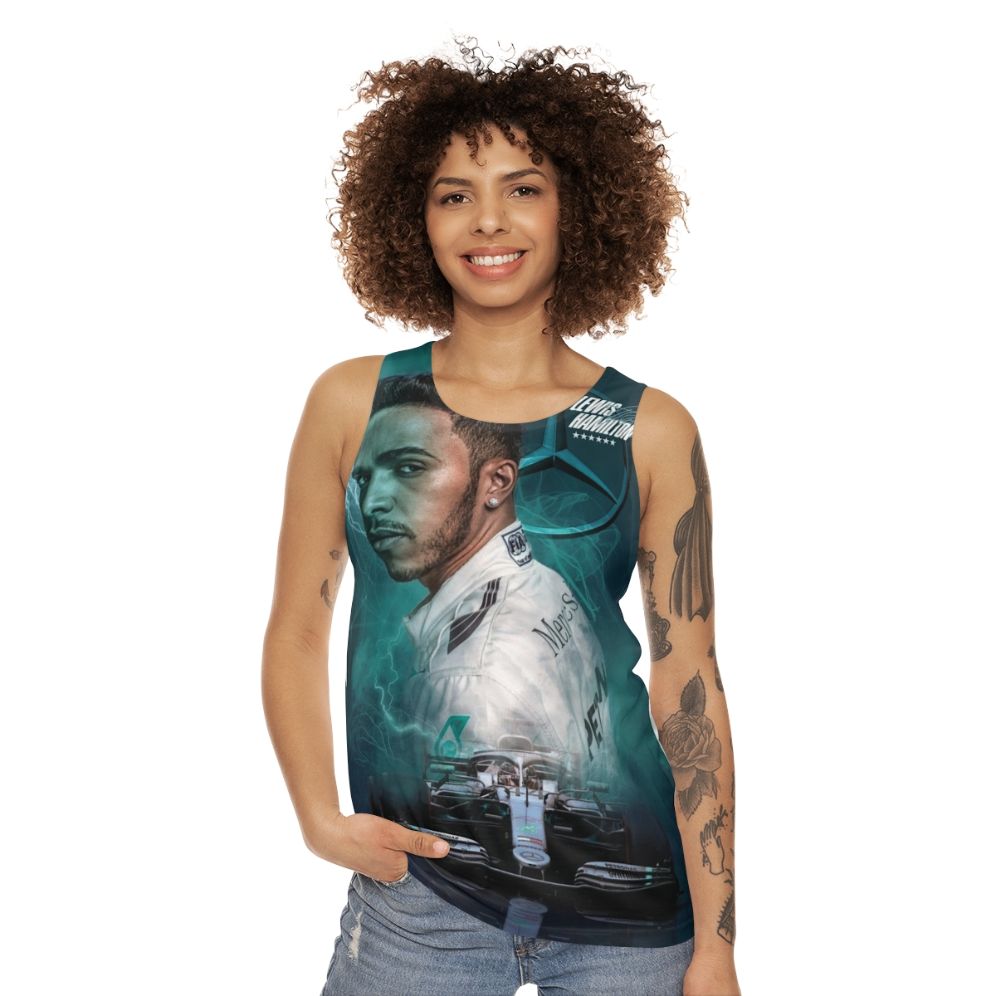 Lewis Hamilton Formula 1 World Champion Unisex Tank Top - women