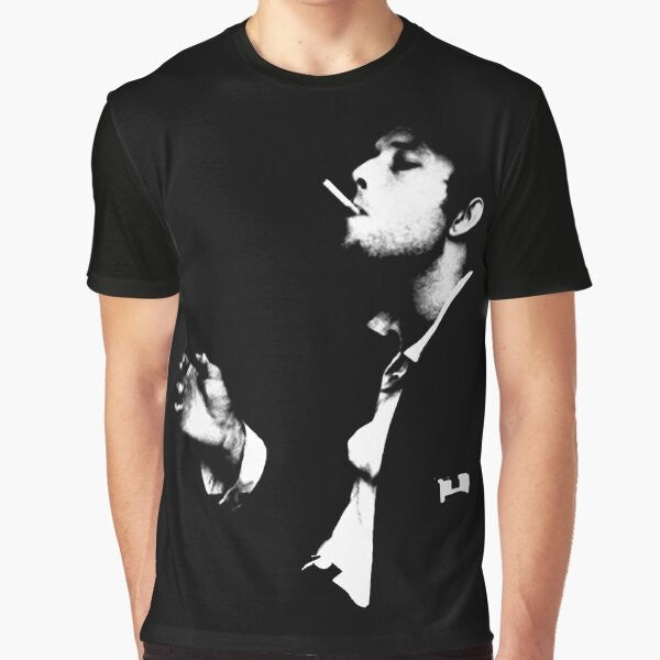 Vintage graphic t-shirt featuring the iconic image of legendary musician Tom Waits