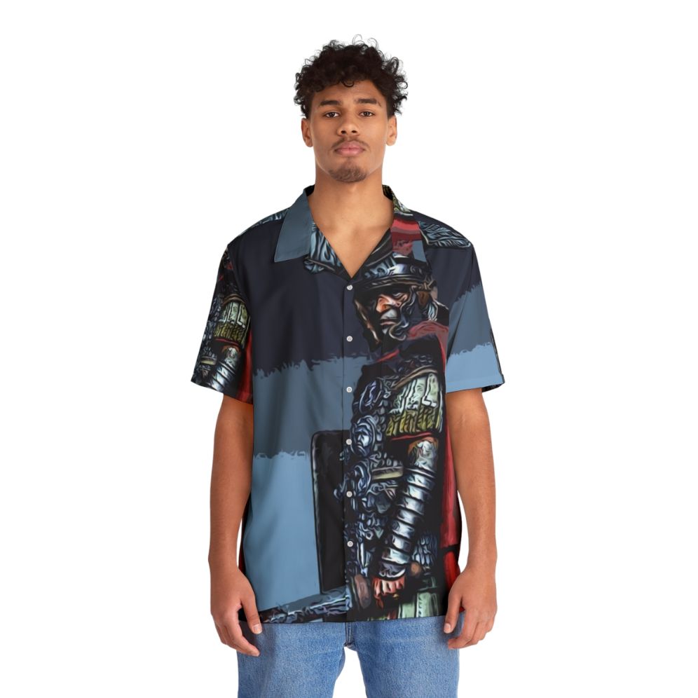 Ancient Roman Centurion Hawaiian Shirt - Lifestyle