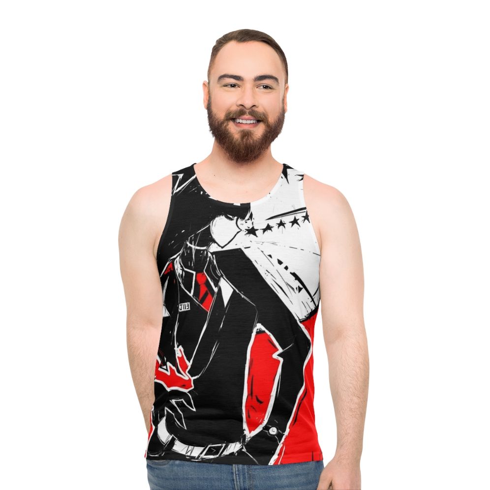 Wandering stars horror unisex tank top - men