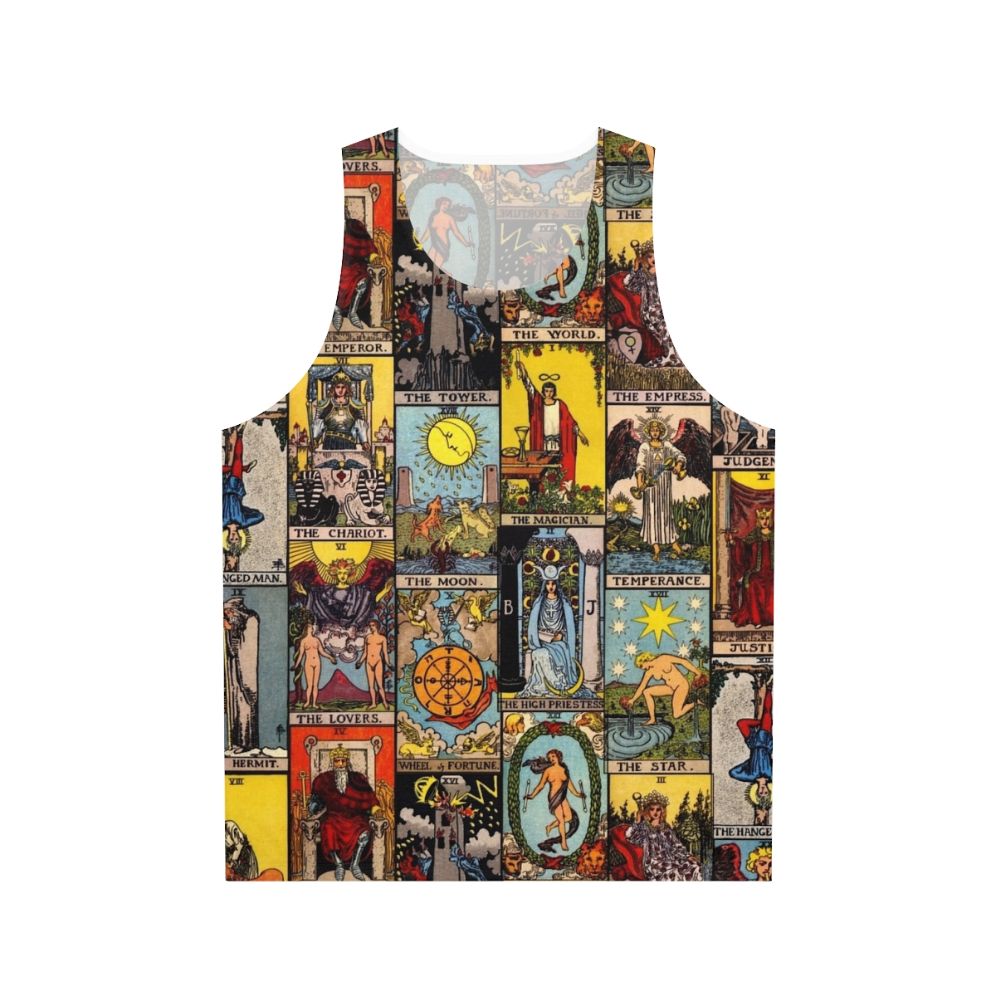 Unisex tank top featuring the Major Arcana of the Tarot